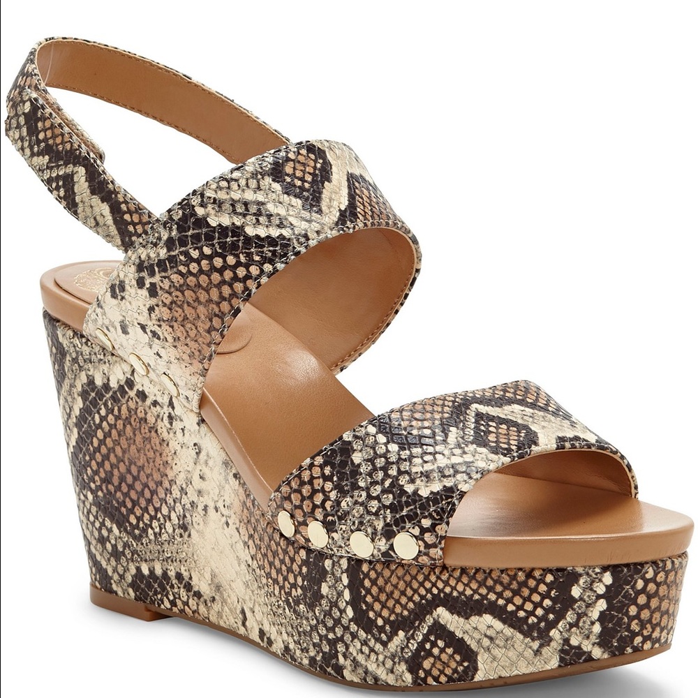 Vince Camuto Ventinda 2 Piece Snake Print Platform